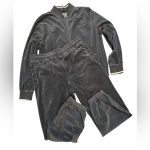 2001 vintage Sean John gray velour lounge set